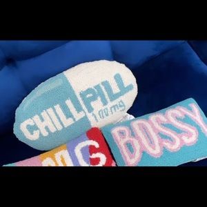 Handcrafted Take a Chill Pill Pillow